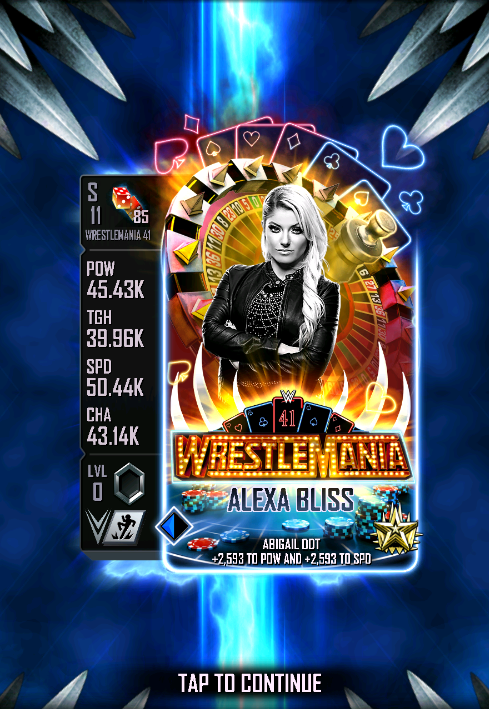 11th Full Heroic! 🌟

I was stopping at 10 BUT Alexa Bliss Heroic was too good to pass up 🔥
#WWESuperCard