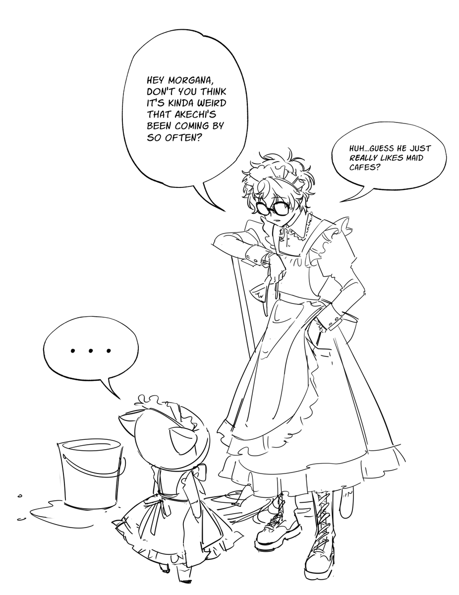 lirifrei's tweet photo. a little bonus comic #akeshu #明主 https://t.co/MvlN0UiUGJ
