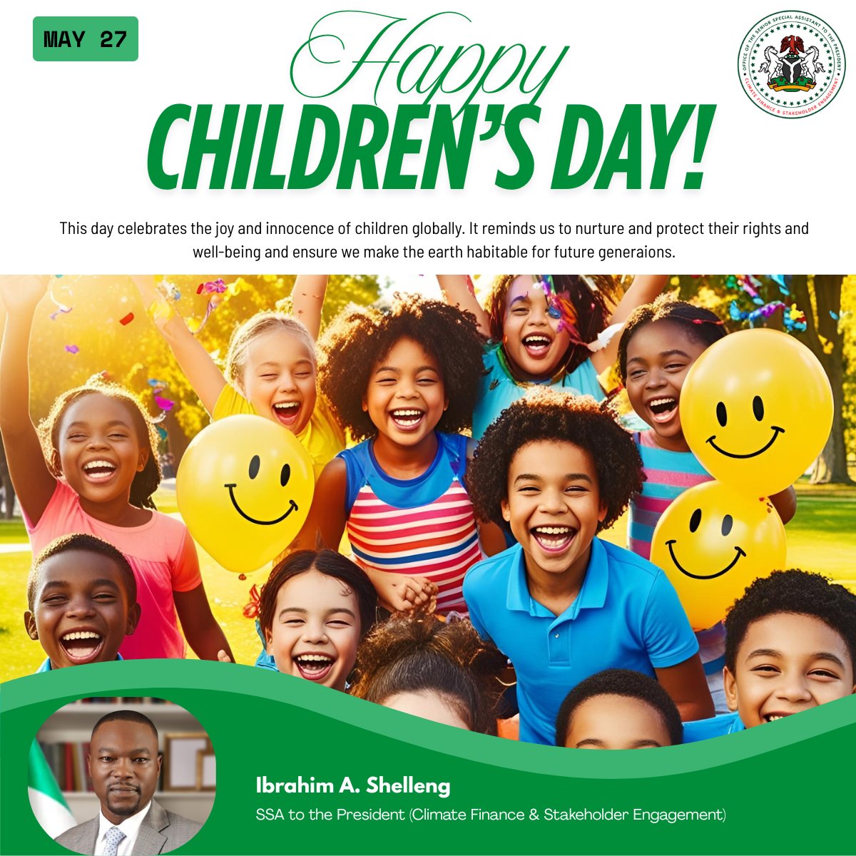Ibshell1's tweet image. A society grows great when old men plant trees whose shade they know they shall never sit in" ~ Greek Proverb

It's essential to consider the legacy we leave for future generations, ensuring a sustainable world for them to thrive in. Happy Children's Day!