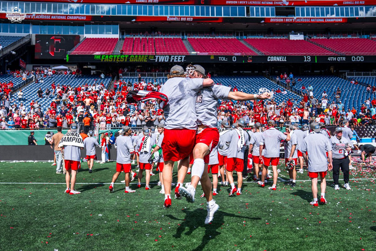 NCAALAX's tweet image. Good morning, @CornellLacrosse 🏆

#NCAAMLAX