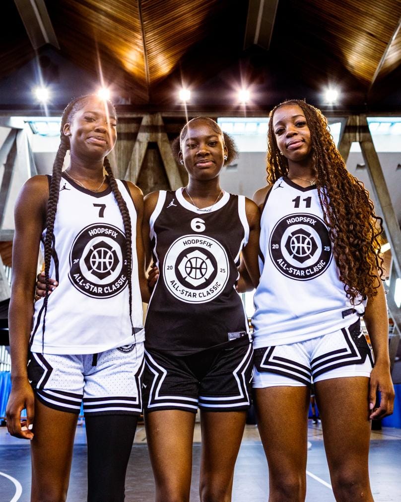 Mystics' Elizandra and Carina Costa and Irene Oboavwoduo (MVP) and Magic's represented at the @hoopsfix All Star Classic this weekend #HASC25