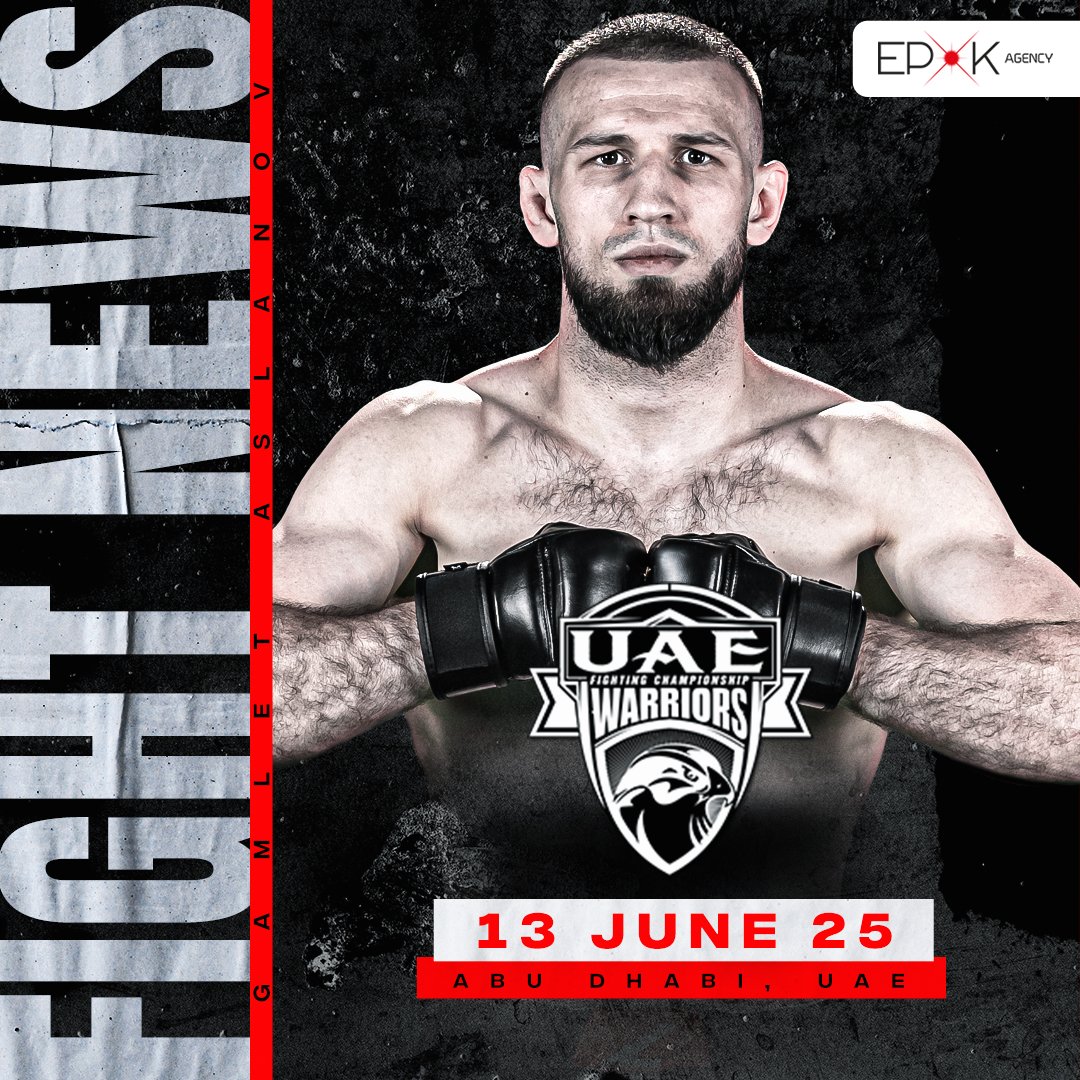 𝐔𝐀𝐄 𝐖𝐀𝐑𝐑𝐈𝐎𝐑𝐒 𝟔𝟎

🥊 Gamlet Aslanov vs. Abdurakhman Nasrutdinov
📍 Abu Dhabi, UAE
📆 13 June 2025

#UAEWarriors #TeamAslanov #EPOK