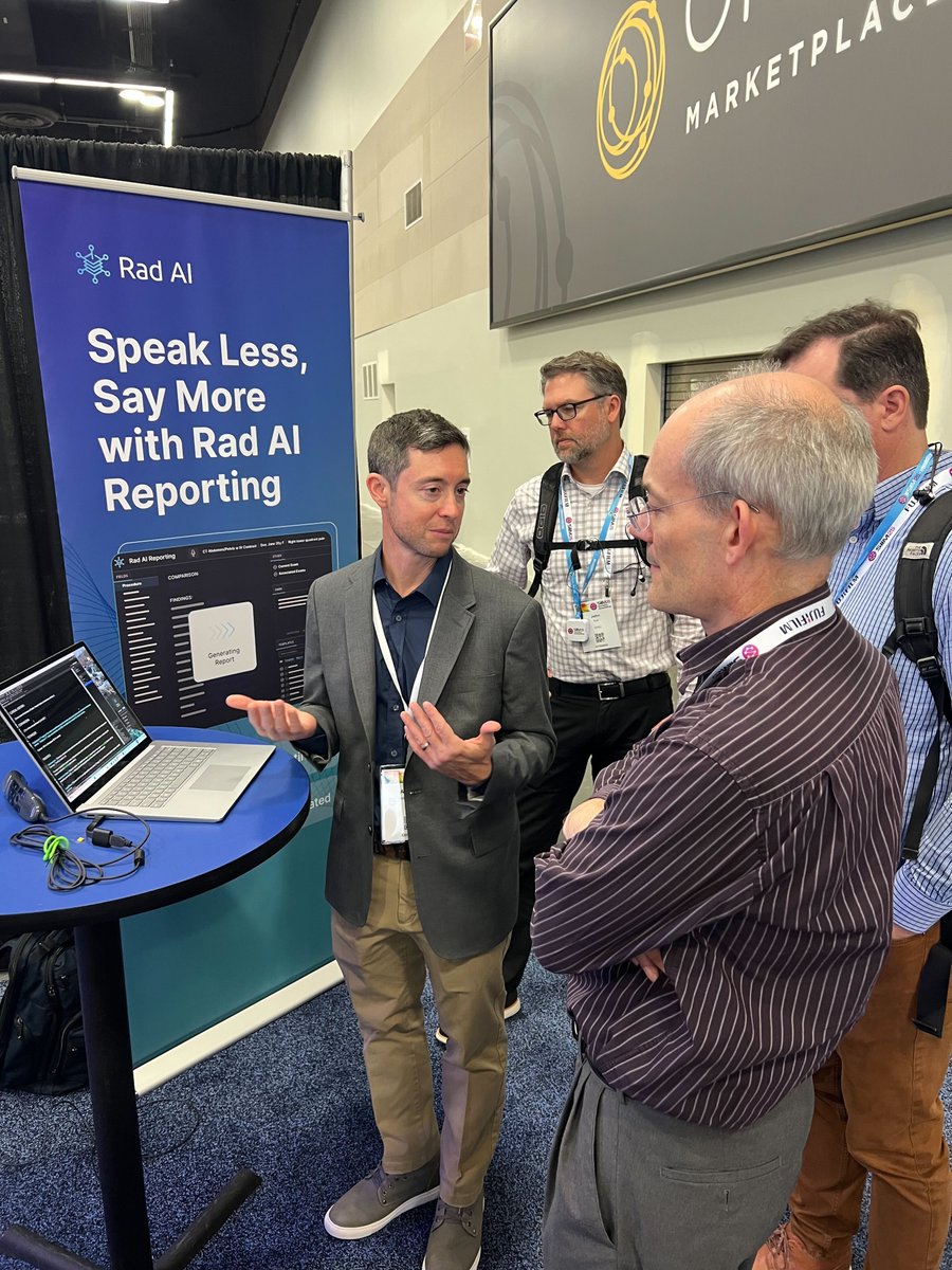 radai's tweet image. SIIM Recap: So much excitement around Rad AI, we had to add an extra table for our KOL dinner! 🕺
We had a fantastic time connecting with partners and seeing such high demand for our Reporting demo.
Looking forward to shaping the future of radiology with amazing partners ahead!
