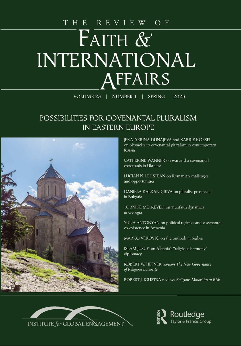 Check out the spring edition of The Review of Faith &amp; International Affairs, a special issue exploring "Possibilities for Covenantal Pluralism in Eastern Europe." zurl.co/TkbyU