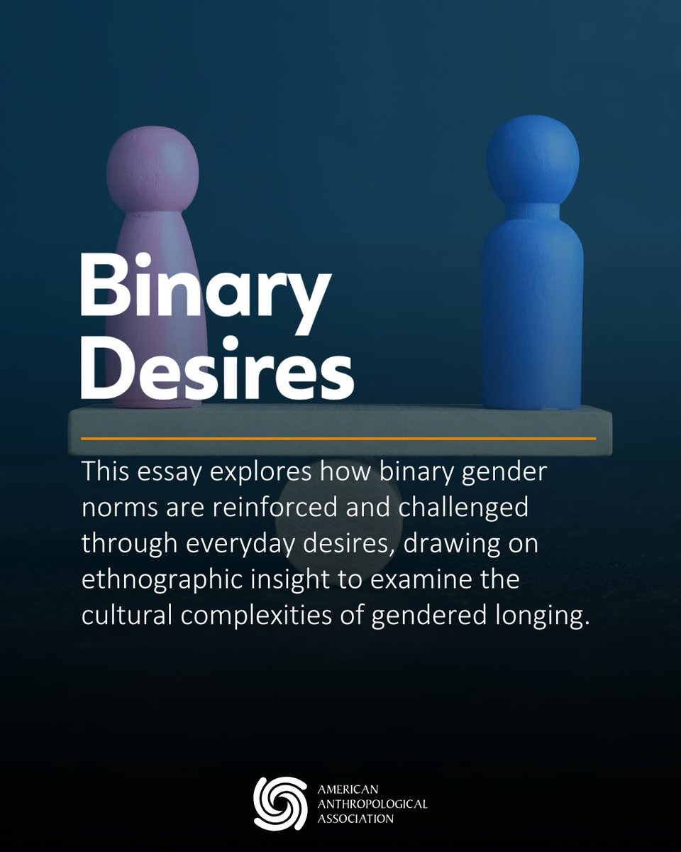 In this powerful new #PresentTense essay, "#BinaryDesires," the author, Kathryn Clancy reflects on how gendered desires often remain entangled in the very norms they seek to resist.

Read more l8r.it/Tvcb

#GenderAnthropology #QueerAnthropology #Ethnography