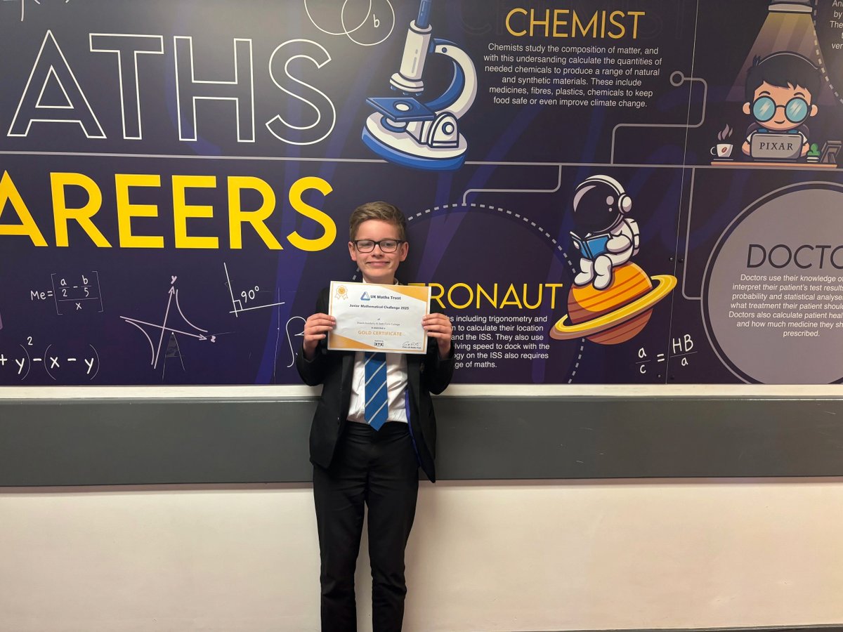 Ossett Academy (@ossettacademy) on Twitter photo Well done to the 124 Year 7 and 8 pupils who took on the <a href="/UKMathsTrust/">UK Maths Trust</a> Junior Mathematical Challenge. Many of them were in the top-scoring 50% of participants, receiving Bronze, Silver or Gold certificates – amazing! We are super proud of everyone who got involved. #UKMTChallenge Well done to the 124 Year 7 and 8 pupils who took on the <a href="/UKMathsTrust/">UK Maths Trust</a> Junior Mathematical Challenge. Many of them were in the top-scoring 50% of participants, receiving Bronze, Silver or Gold certificates – amazing! We are super proud of everyone who got involved. #UKMTChallenge