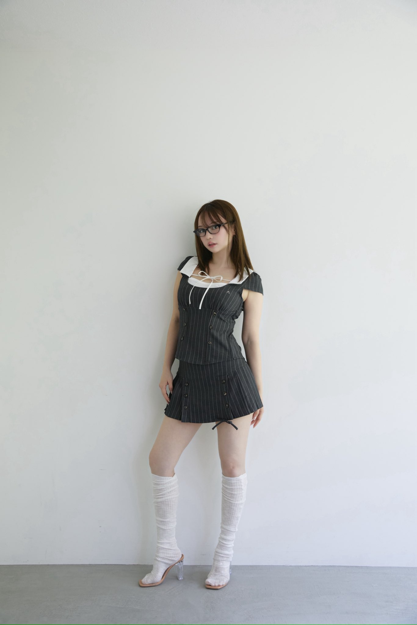 andmary Barbie girls set up/gray M 新品未使用 ANDMARY】Barbie girls set up