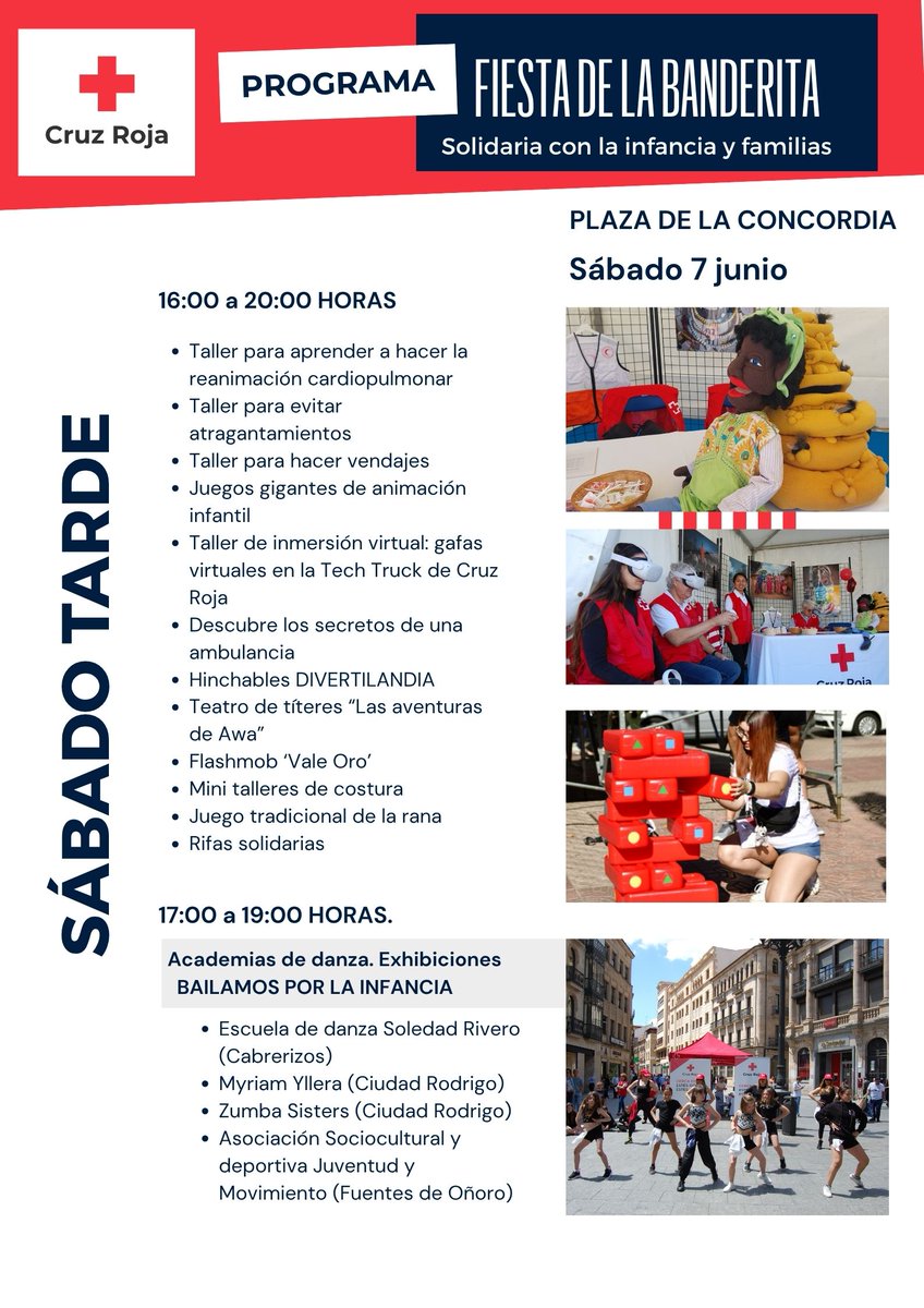 👉 Comparte, difunde y compra ya tu ticket solidario para disfrutar de la comida y las actividades: 5 euros. En la planta sexta de El Corte Inglés o a través de este enlace cercadeti.cruzroja.es/Icomidasolidar… 
🥰Un día para compartir, un futuro para cambiar.