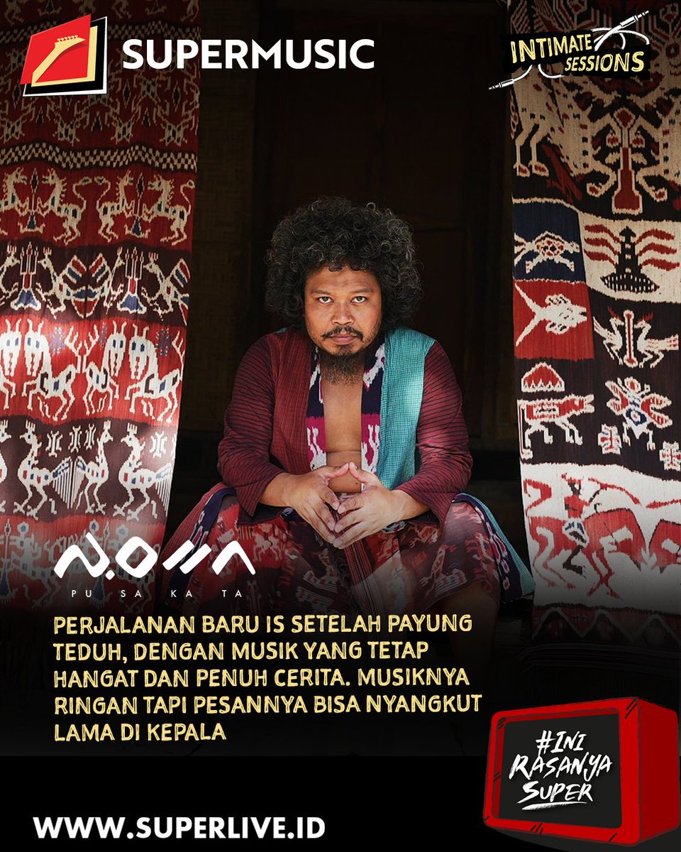 SuperMusic_ID's tweet photo. Bayangin ademnya kota hujan ditambah deretan line up yang bakal bikin makin chill ini! Ada Pusakata yang bikin acoustic session makin berasa, ditambah Aneesa dan @thehightemples.

#INIRASANYASUPER
#SUPERLIVE
#SUPERMUSIC
#INTIMATESESSIONS2025 https://t.co/EEAnWCaRYE