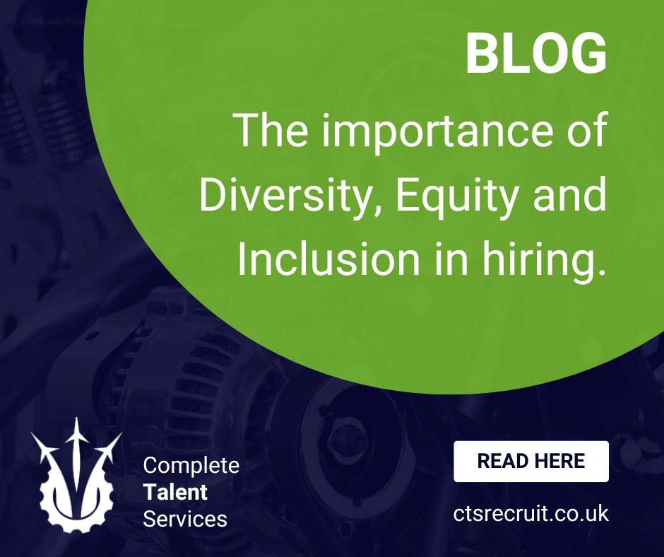 ctsrecruit's tweet photo. Diversity. Equity. Inclusion.

Why does DEI matter in hiring?

✅ Boosts innovation
✅ Improves retention
✅ Strengthens business performance

Learn how to build an inclusive workplace in our latest blog 

👉 https://t.co/8k0gm1evfc https://t.co/esi0LwnvHh