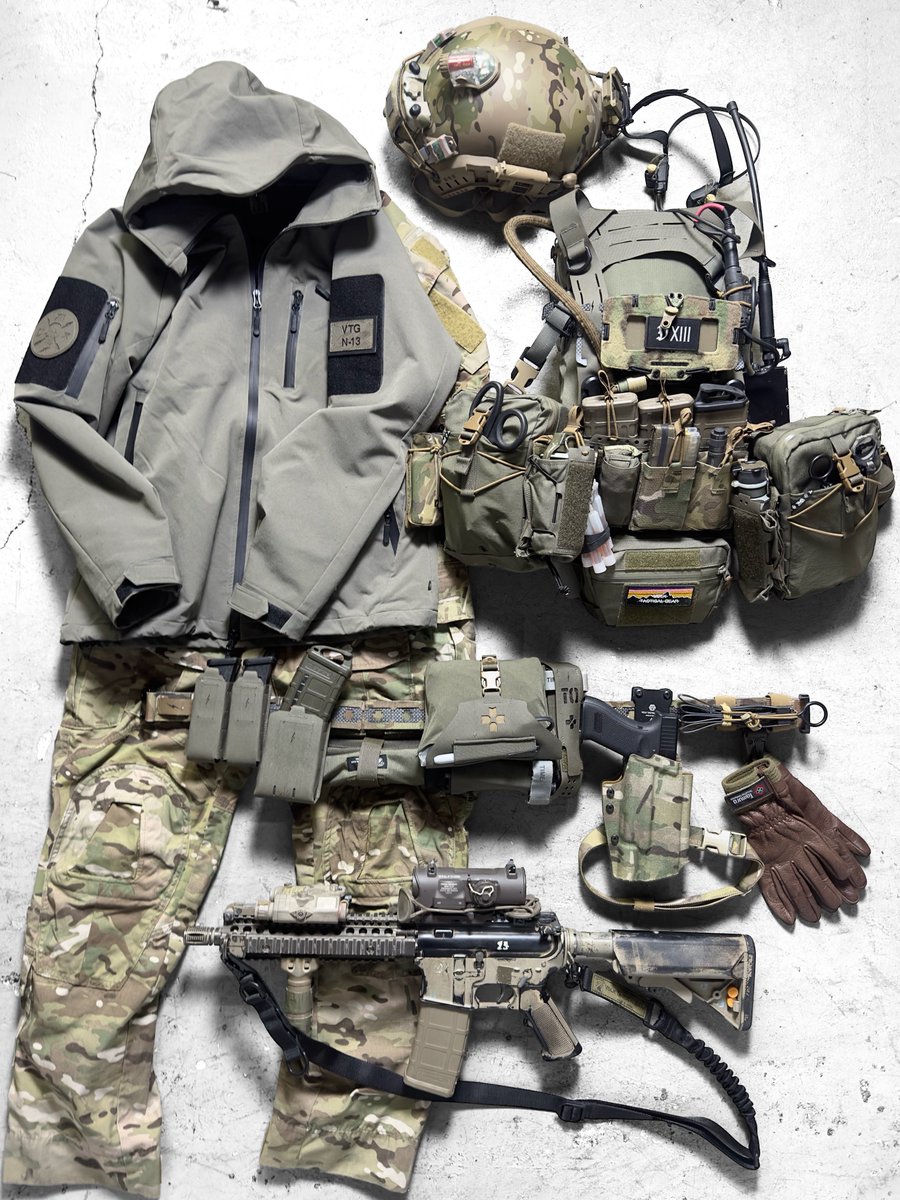 VTG1975's tweet image. レンジャーグリーンとマルチカムを掛け合わせたスタイリングイメージ⚡️

#volktacticalgear #japan #japanmade #tacticalgear #worldwideshipping