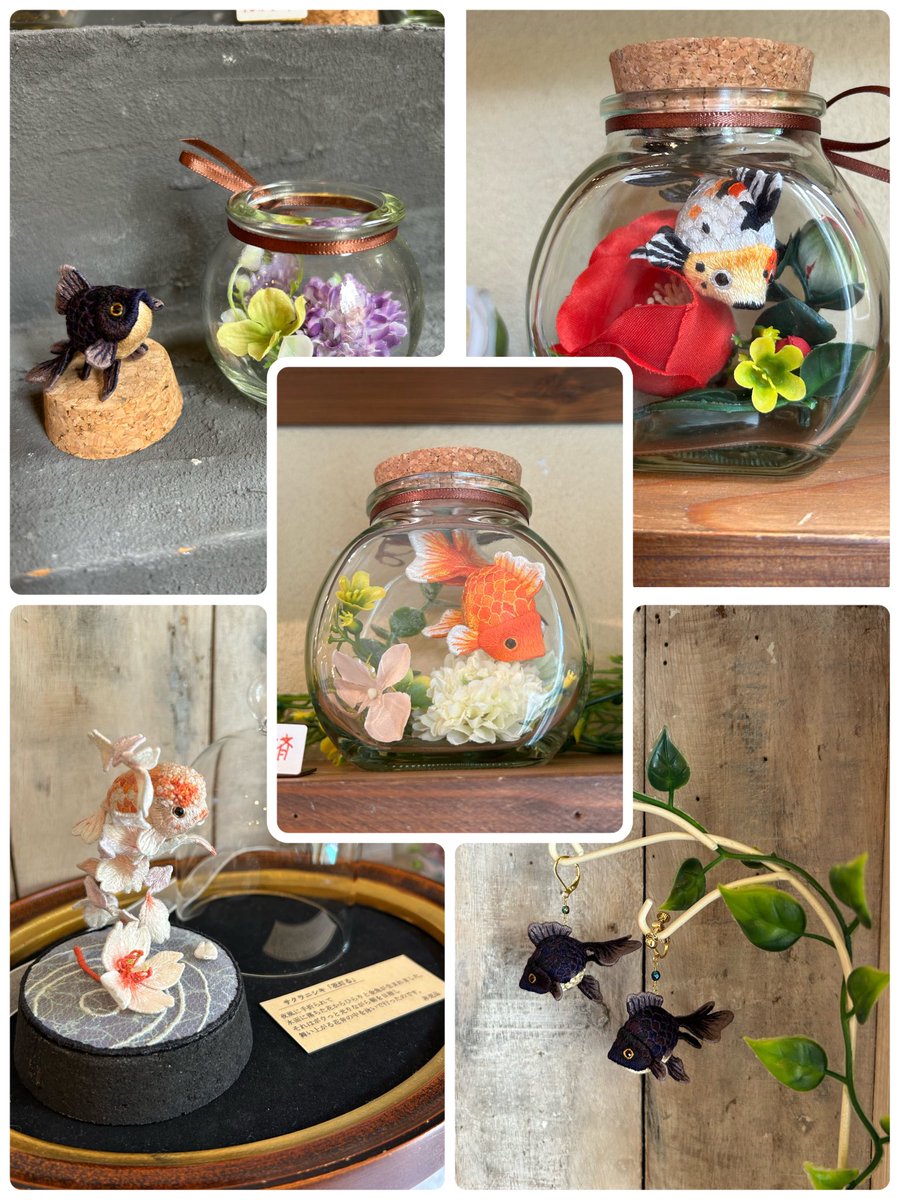 <a href="/Lupopo_cafe/">*LUPOPO cafe&gallery* 三軒茶屋の糖質オフのケーキ専門カフェとハンドメイドのお店</a> で開催されていた<a href="/_utura_utura_/">あらいあさみ/刺繍造形作家</a> 様の個展へ🎵
実際に金魚さん達に触れる事ができ作家様ご本人からお話を伺えて感無量でした😍🤩
#三軒茶屋 
#あらいあさみ 
#手毬金魚