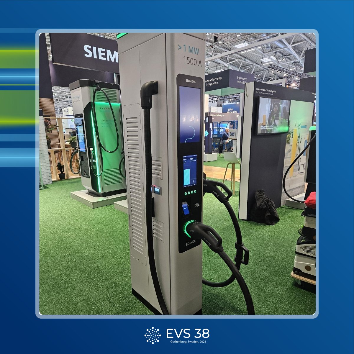 Join us at #EVS38 and explore Siemens Infrastructure (f.mtr.cool/calvntxmmb) eMobility's High-Power charging solutions for depots, fleets and En-route. One highlight: The new MCS design!
