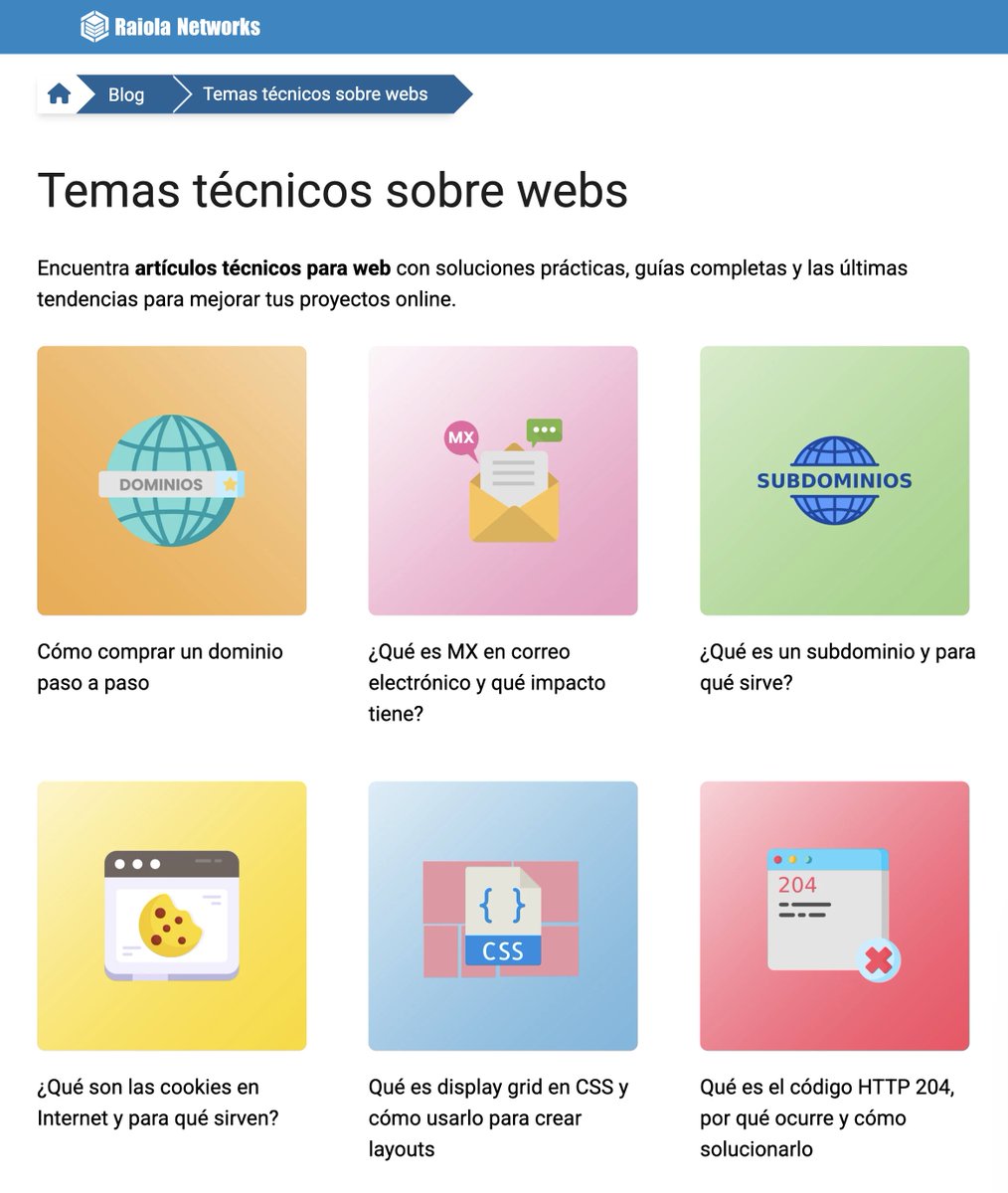 Brais Moure (@mouredev) on Twitter photo Si estás comenzando a estudiar desarrollo web seguro que te preguntas cosas así:
→ ¿Cómo compro un dominio?
→ ¿Qué es el registro MX de un email?
→ ¿Para qué sirve un subdominio?
Por suerte, <a href="/RaiolaNetworks/">Raiola Networks</a> tiene un blog muy chulo con estos temas:
raiolanetworks.com/blog/temas-tec… Si estás comenzando a estudiar desarrollo web seguro que te preguntas cosas así:
→ ¿Cómo compro un dominio?
→ ¿Qué es el registro MX de un email?
→ ¿Para qué sirve un subdominio?
Por suerte, <a href="/RaiolaNetworks/">Raiola Networks</a> tiene un blog muy chulo con estos temas:
raiolanetworks.com/blog/temas-tec…