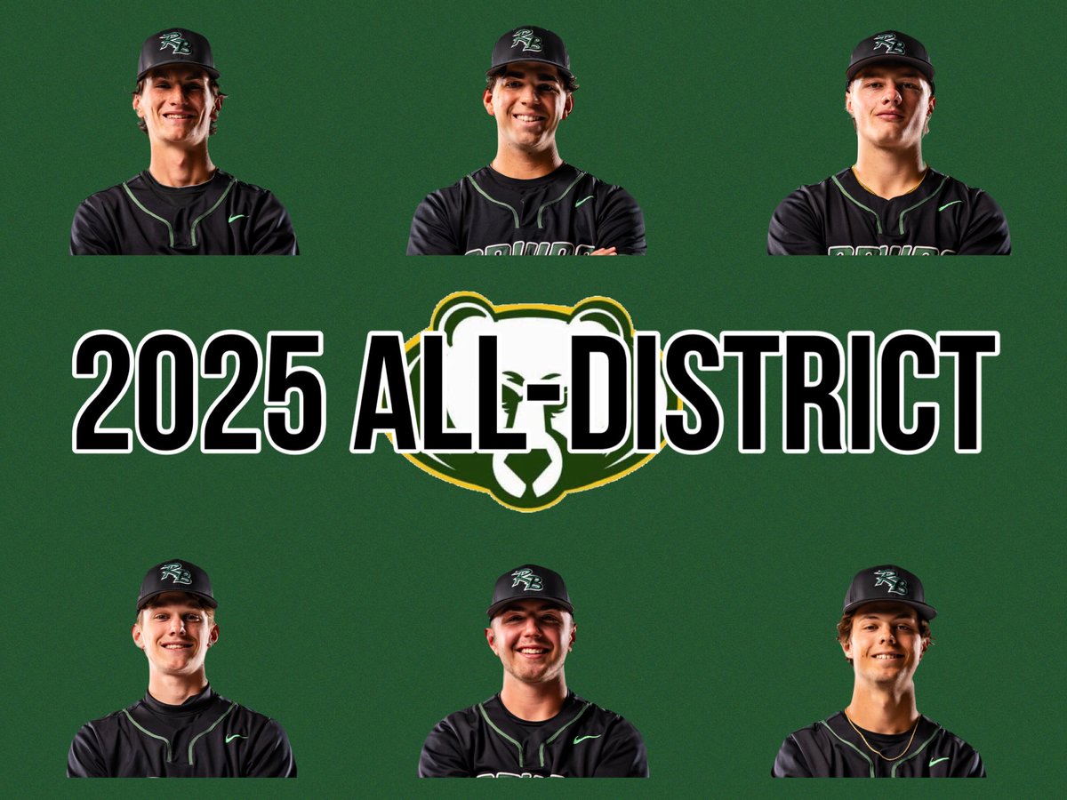 Congratulations to our 2025 District 5 Class 6 All-District Players:
OF Will Kimes-Sr
OF Tyler Towe-Sr
1B Cooper Siebuhr-Sr
2B Asher Schulze-Jr
C Crew Norden-Sr
P Jake Musick-Sr