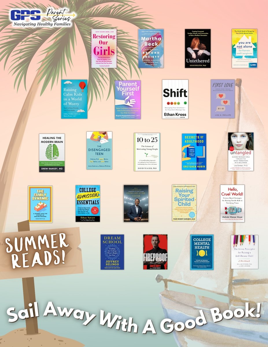 🏖️🌴 SUN, SAND… and a STACK of AMAZING BOOKS! 🌴📚

This summer, skip the trashy beach reads and dive into something actually life-changing—like parenting wisdom, brain science, and how not to lose your cool with your teenager. 😅

The GPS Parent Series lineup is packed with