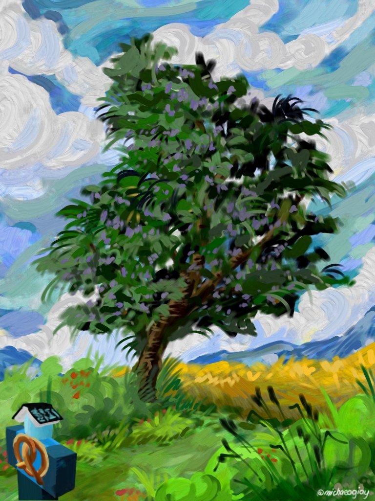 michaeole's tweet photo. Under the crape myrtle tree (2025) https://t.co/4PJwBZgeTs