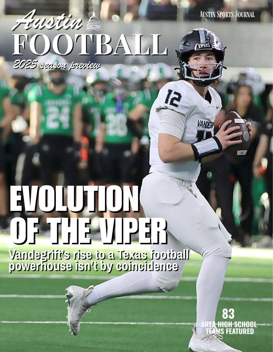 Austin Sports Journal (@asjsportsatx) on Twitter photo The Austin Sports Journal’s 2025 Austin Football Preview cover reveal - <a href="/VHSFootball/">Vandegrift Football</a>'s Miles Teodecki <a href="/milesteo12/">Miles Teodecki</a>. Click the link to learn more about our 2025 preview -> austinsportsjournal.com/2025/05/27/202… The Austin Sports Journal’s 2025 Austin Football Preview cover reveal - <a href="/VHSFootball/">Vandegrift Football</a>'s Miles Teodecki <a href="/milesteo12/">Miles Teodecki</a>. Click the link to learn more about our 2025 preview -> austinsportsjournal.com/2025/05/27/202…