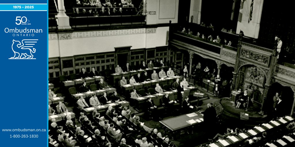 Ont_Ombudsman's tweet photo. Today  marks a major milestone in our history: 50 years ago, the Ombudsman Act was born! https://t.co/07eGIalbcR