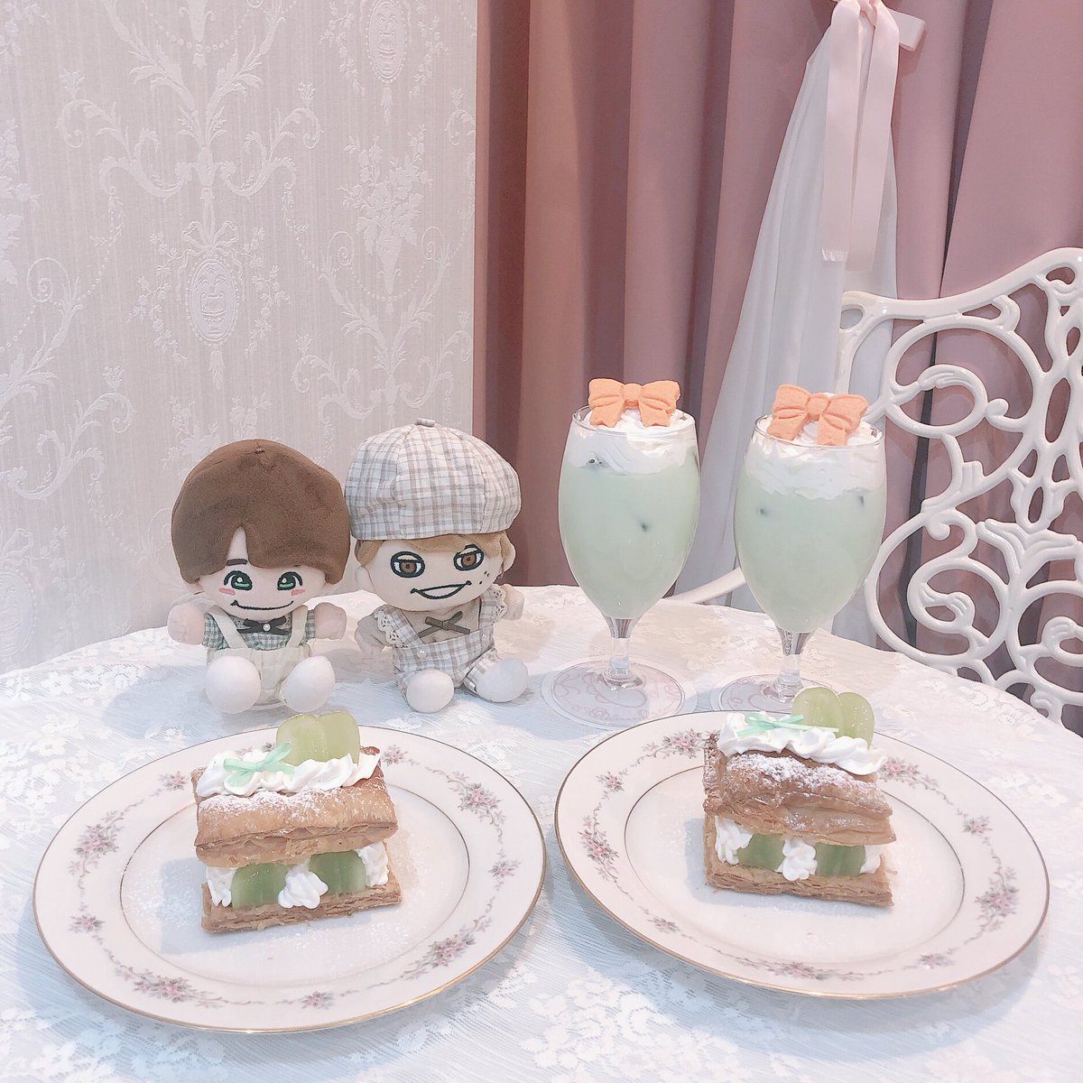 na__7k's tweet photo. いつもかわいいカフェを探してくれる、おーくら担！
かわいい！おしゃれ！！✨

ただ甘いもの食べすぎて、帰る前にマック寄った🍟← https://t.co/xAueKlQa5V