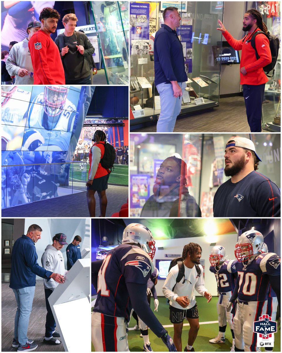 The Hall presented by RTX (@thehall) on Twitter photo #ThrowbackThursday to last week when the <a href="/Patriots/">New England Patriots</a> rookie class visited the Hall to learn more about the history of those who came before them.
Be like the rookies and plan your next visit to the Hall at patriotshalloffame.com #ThrowbackThursday to last week when the <a href="/Patriots/">New England Patriots</a> rookie class visited the Hall to learn more about the history of those who came before them.
Be like the rookies and plan your next visit to the Hall at patriotshalloffame.com
