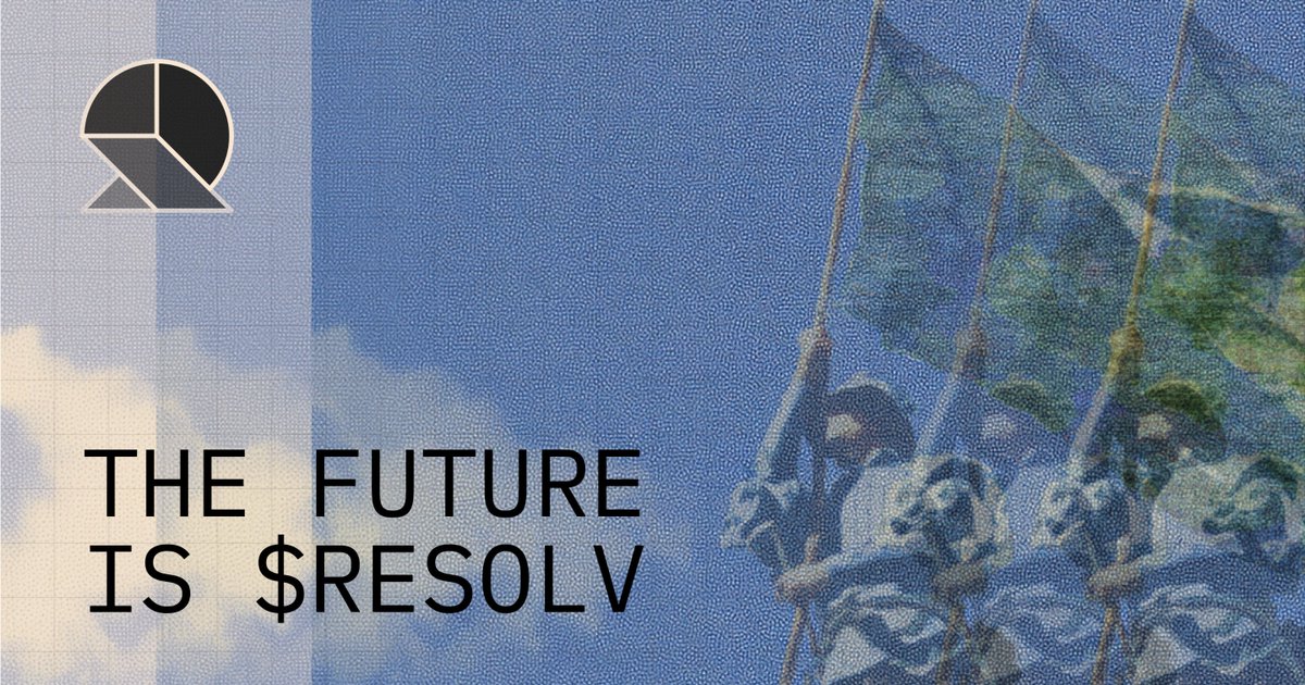 The future is $RESOLV. The future is now.

Staked $RESOLV claim is live 
→ claim.resolv.xyz

Built for aligned participation, with long-term staking rewards live from day one.