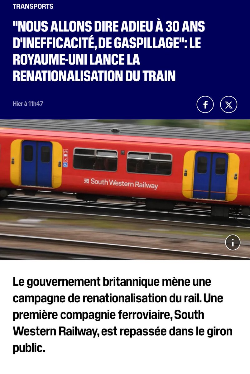 Les députés #Arizona refusent ma demande d’organiser des auditions sur la libéralisation du rail. Une libéralisation préparée par le ministre Crucke alors que le Royaume-Uni nous démontre que c’est un échec tant pour les usagers que pour les travailleurs
#PourUnServicePublicFort