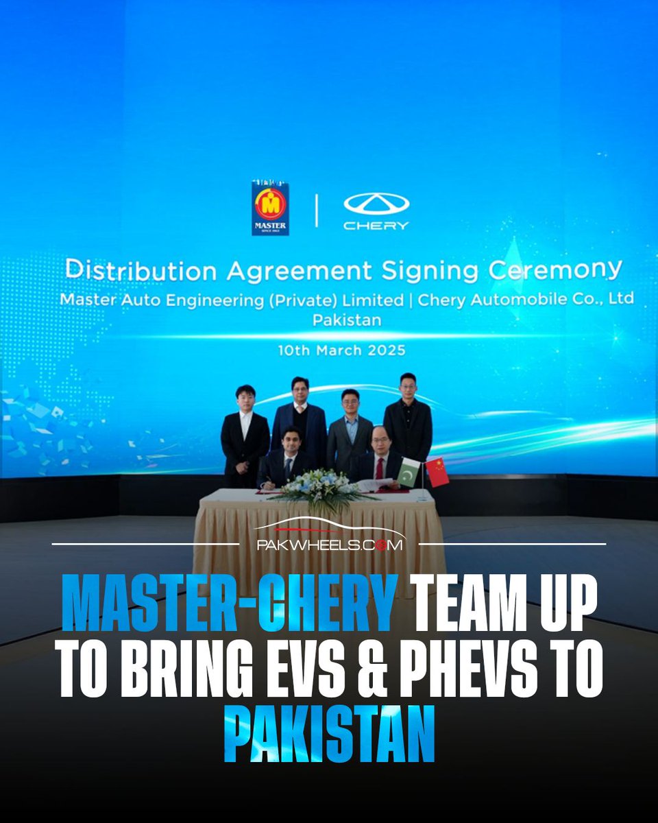Chery Automobiles teams up with Master Group to launch EVs and PHEVs in Pakistan. 

Read the blog here: buff.ly/OM8nYbt