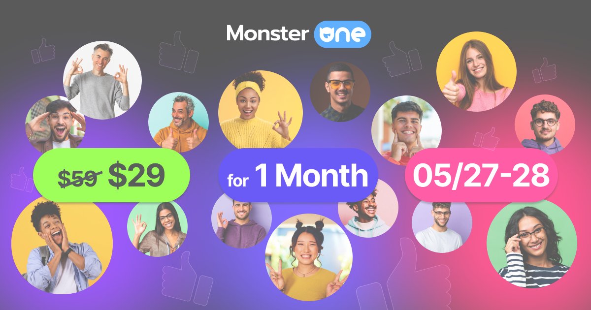 50% OFF #MonsterONE Monthly Plan

Get 1-month access to 520K digital products for only $29! &gt;&gt; cutt.ly/LrvVpMqI

#webdesign #sale #deals