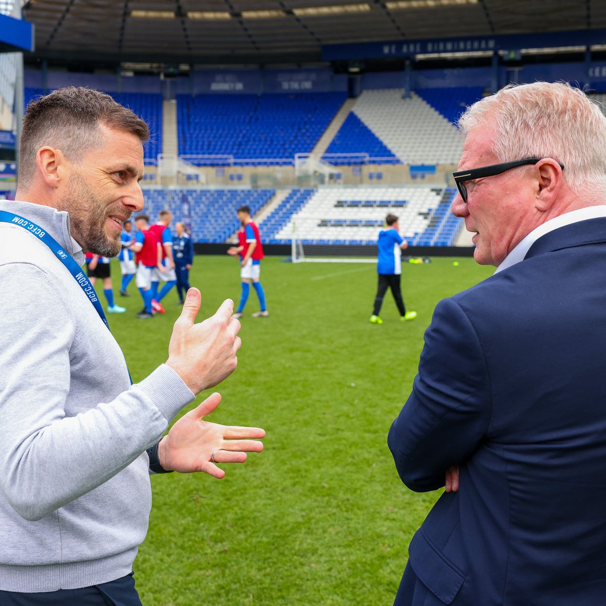 RichParkerLab's tweet photo. Football’s more than a game here - it’s pride, it’s opportunity and it’s community.

The work @BCFC_Foundation are doing is changing lives across Birmingham.

They even let me take a free kick… it cleared the bar, the stand and most of Small Heath. ⚽️ https://t.co/SRTwVGTXYT