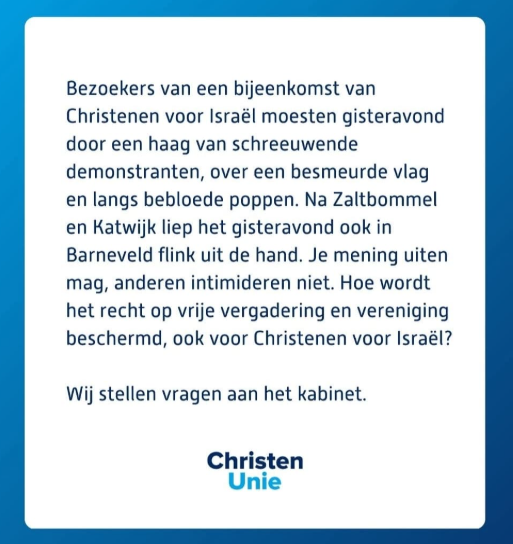 Repelsteeltje21's tweet photo. Vragen aan @debroervanroos:

Was dit👇 nu wat je wilde toen je ongefundeerde roddels over Christenen voor Israël ging verspreiden?

Heb je al overwogen om te #rectificeren?

En heb je al overwogen om je UIT TE SPREKEN tegen deze #intimidatie?

Held.🚮 https://t.co/i2f9iEOcTn
