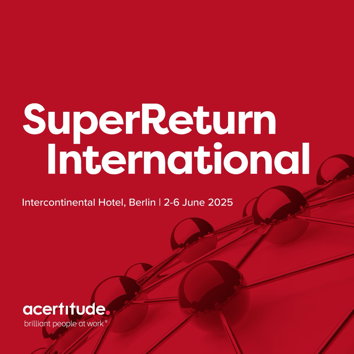 acertitude's tweet image. Next week, we’re heading to SuperReturn International.

Attending? Connect in Berlin with Linnea Jungnelius, VP of Marketing &amp;amp; Strategy at Acertitude.

#Acertitude #UnleashingHumanPotential #PrivateEquity #SuperReturn