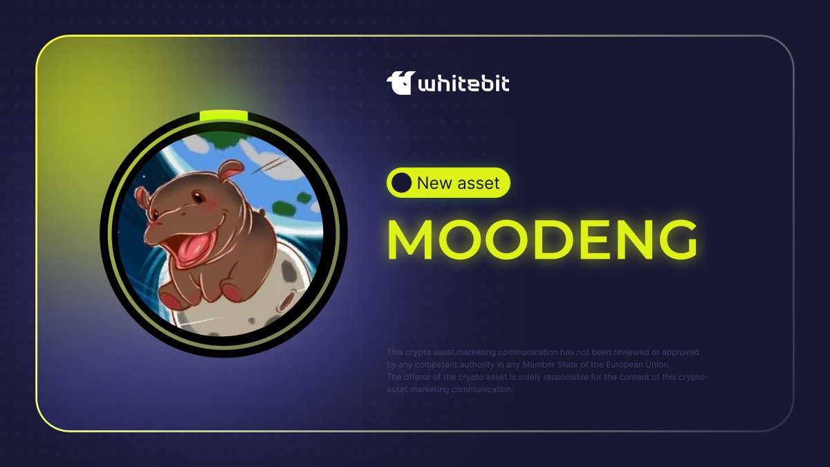 MOODENG, a meme coin on Solana, named after a cute pygmy hippopotamus Moo  Deng from a Thai zoo, is now available for spot trading: • $MOODENG/$USDT:  https://t.co/KtHWPvanvY • $MOODENG/$USDC: https://t.co/sFRH3xUqSG