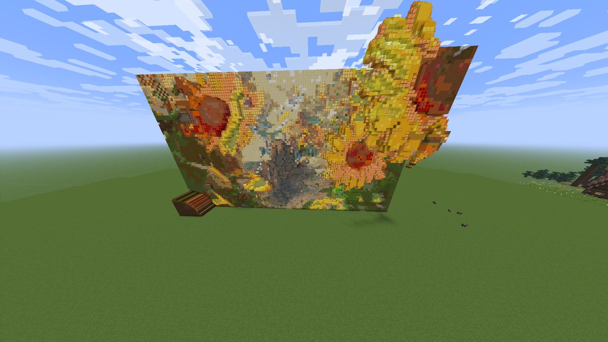 マイクラ3Dアート的なの
これだけしか進んでないしめっちゃ時間も体力も持っていかれた割にはあんま違い分かんないな、、
Wotakuさんの「レモネード」という曲のイラストです！
#minecraft建築コミュ #minecraftart 
←befor　after→