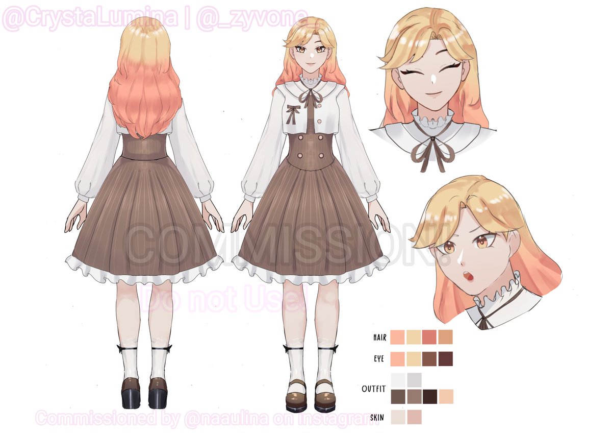 Character sheet requested by @/naaulina on instagram! This is their OC, Please do not use it under any circumstance without their permission!

#Charactersheet #Ocart #Commissionart #Artist