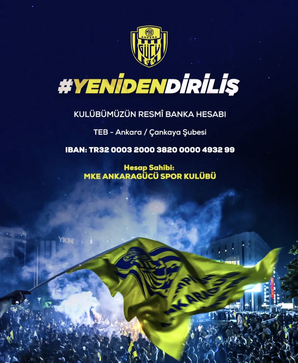 Ist_Gucluler's tweet photo. Yeniden Diriliş !

Daha önce de görüp, tecrübe edip başarıyla ve birlikle atlattığımız bu günleri, tekrar atlatacağımızın inancıyla, resmi sayfadan paylaşılan hesap bilgilerine yapabileceğimiz tutarda destek sağlayabilelim

Tıpkı Anka Kuşu gibi, küllerimizden doğup ! https://t.co/HNZxVVRR5Y