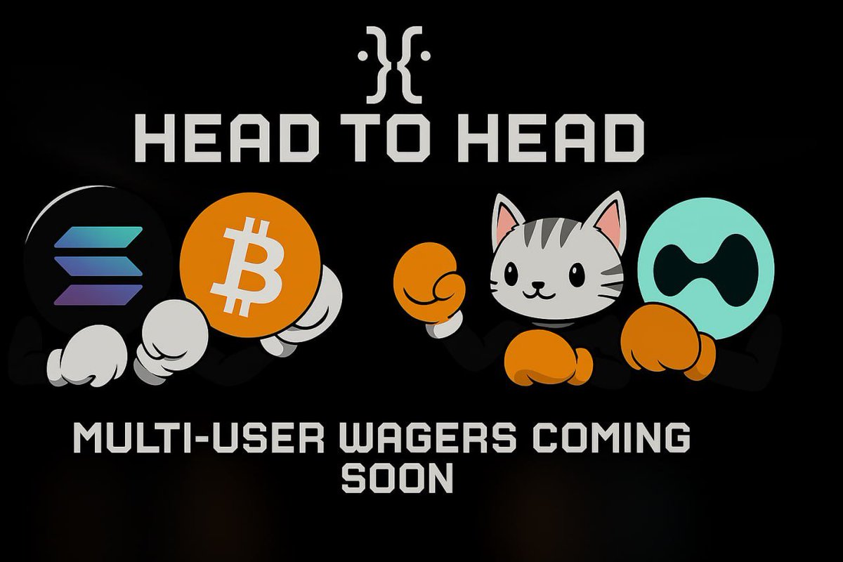 Head to Head was listed prematurely before the platform was fully ready, but we are quickly approaching the finish line. 

Multi-user wagers going live soon, join your community against another and wager on which token will outperform the other. EVM token integrations coming