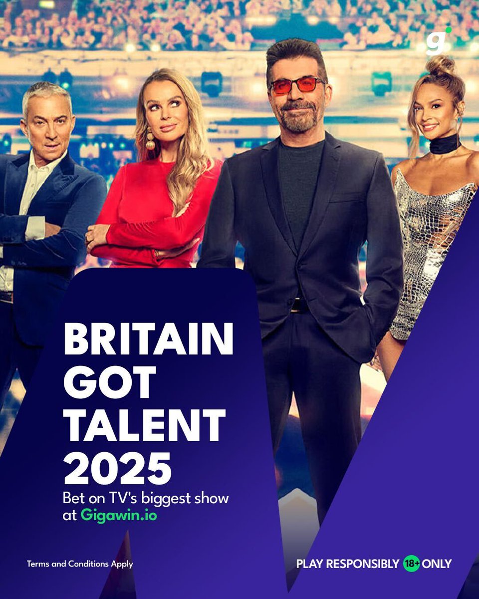 This weekend, one act will take the crown 👑 
The 2025 #BGT Finalists are locked in – who’s YOUR winner? 👀
Bet on your fave now and watch the magic unfold. 😎

💸 Odds live on #Gigawin 👉 gshort.me/xgigawinTS

#BritainsGotTalent #BetOnGigawin