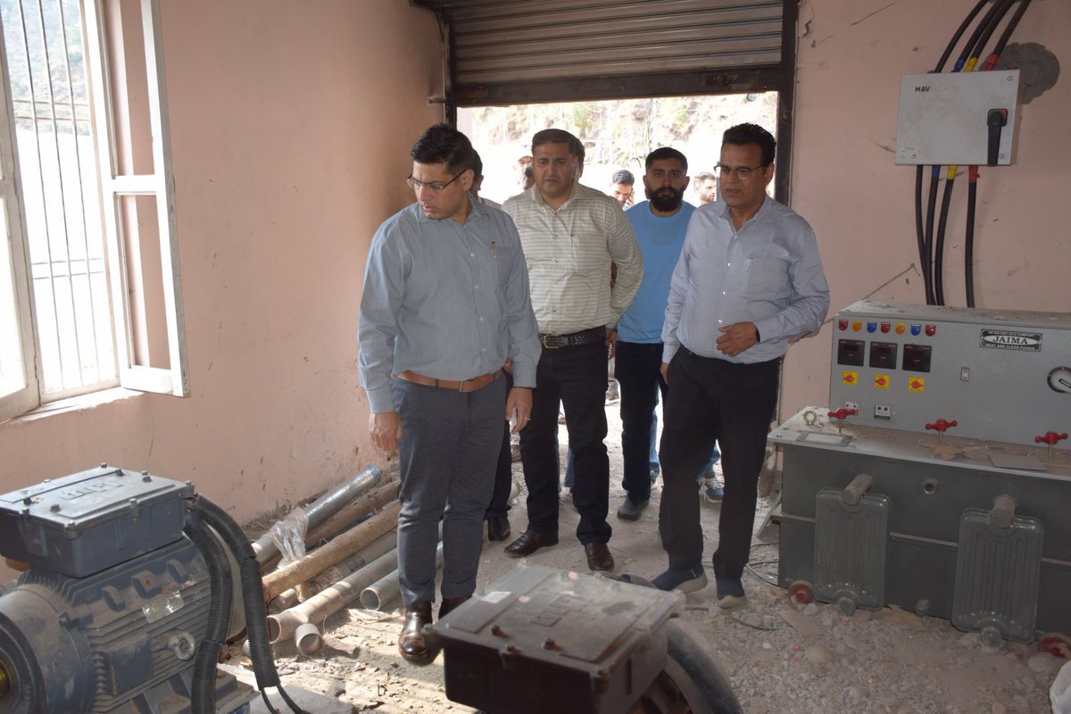 Information & PR, Poonch (@dicpoonch) on Twitter photo In a move to ensure consistent access to potable water, Deputy Commissioner Poonch Sh. Vikas Kundal conducted an on site review of the Gundi Nayian Banwat Water Supply Scheme, a key initiative under the Jal Jeevan Mission.
<a href="/Divcomjammu/">Divisional Commissioner Jammu</a> <a href="/diprjk/">Information & PR, J&K</a> <a href="/JJM_JK/">Jal Jeevan Mission J&K</a> In a move to ensure consistent access to potable water, Deputy Commissioner Poonch Sh. Vikas Kundal conducted an on site review of the Gundi Nayian Banwat Water Supply Scheme, a key initiative under the Jal Jeevan Mission.
<a href="/Divcomjammu/">Divisional Commissioner Jammu</a> <a href="/diprjk/">Information & PR, J&K</a> <a href="/JJM_JK/">Jal Jeevan Mission J&K</a>