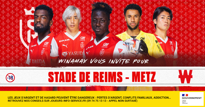 WinamaxSport's tweet photo. ⚽️ 2 lots de 2 places sont à gagner pour @StadeDeReims - Metz, jeudi 29/05 à 20h30 !

🎁 Pour participer : retweetez ce tweet, suivez @WinamaxSport et répondez avec votre pseudo Winamax.

👉 Tirage au sort demain à 10h00 !

📄 Règlement > https://t.co/GK4TmOZMTp https://t.co/ekzvvIJ6WY