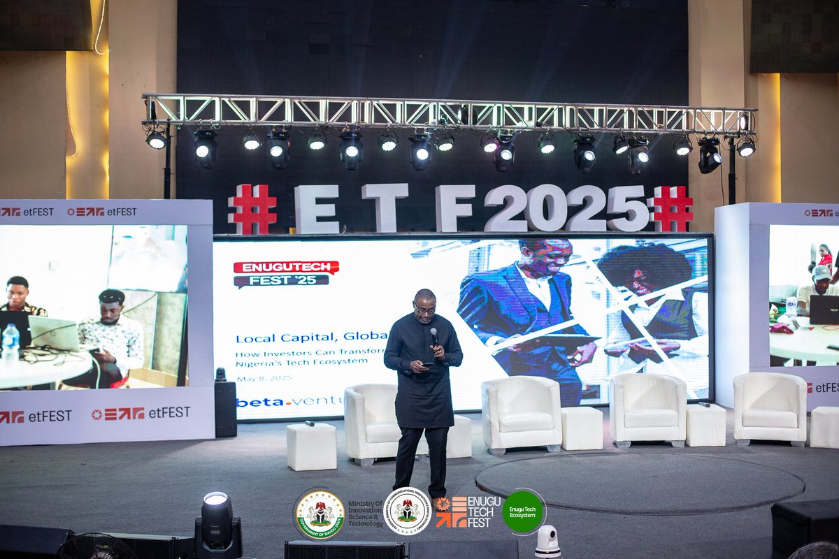 Enugu_techfest's tweet image. We were honoured to have Ike Eze as one of our esteemed speakers for ETF 2025.
Ike Eze's session was a standout, filled with real talk on entrepreneurship, navigating challenges, and building with purpose. His practical advice and contagious energy left everyone deeply inspired…