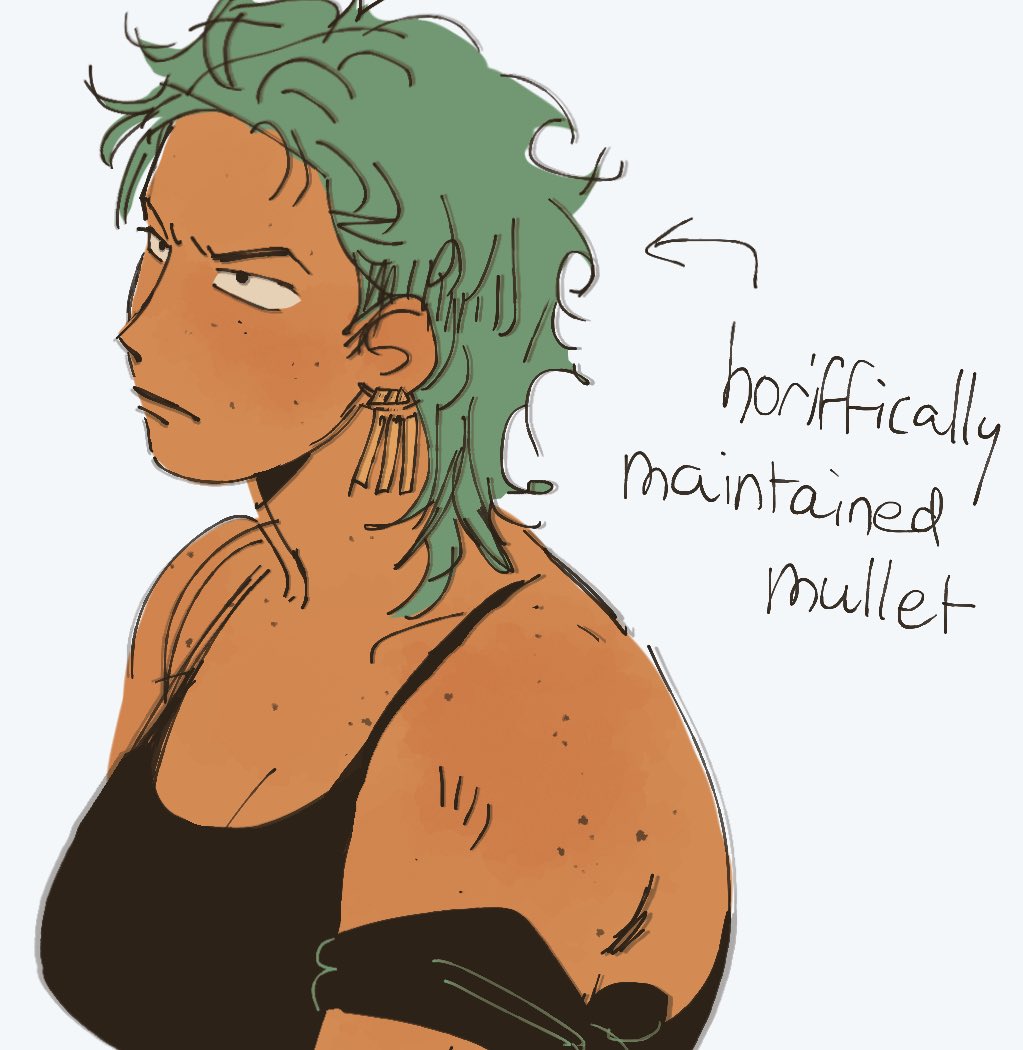 cicadaaas's tweet photo. "Have you ever drawn fem zoro before 🌚" -> why yes 😋 https://t.co/rqSbi7dDNZ https://t.co/RGY8JzG2os