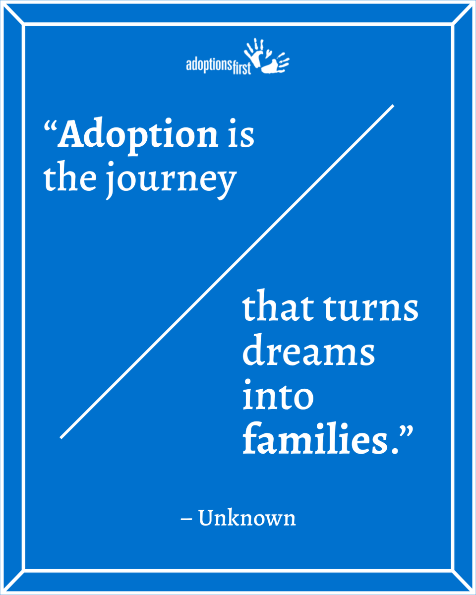 AdoptionsFirst's tweet photo. Start your journey today and turn dreams into families. 💙 #adoptwithlove

https://t.co/NTM0qcEjvj | 1-800-658-8284

#adoptionsfirst #adoption #adoptionislove #familiesthroughadoption #adoptionjourney #dreamstofamilies https://t.co/4q4DouiD19