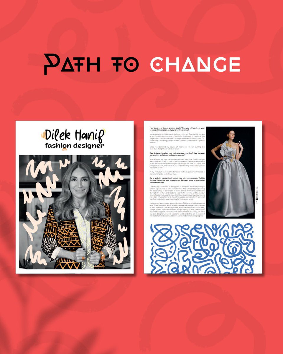 TFFMagazine's tweet photo. A special stop on the “Path to Change”: An inspiring interview with Dilek Hanif!
One of the leading figures in Turkish fashion, Dilek Hanif shares her creative journey, cultural heritage, and thoughts on transformation in the latest issue of Turkish Fashion Fabrics magazine.

With her timeless designs and global achievements, Hanif continues to leave a mark on the world of fashion—carrying the spirit of Anatolia into each piece she creates.

Don’t miss this inspiring conversation in our new issue!

@dilekhnf 
@dilekhanif 

#TurkishFashionFabrics #DilekHanif #PathToChange #Fashion #SustainableDesign #TurkishFashion #Interview #FashionDesigner
