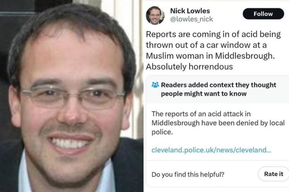 This is Nick Lowles.

During the height of last year's riots, Nick shared information that potentially incited armed Muslims to take to the streets, resulting in attacks on white people.

Meanwhile, Lucy Connolly sits in prison for posting on social media.

This isn’t justice.