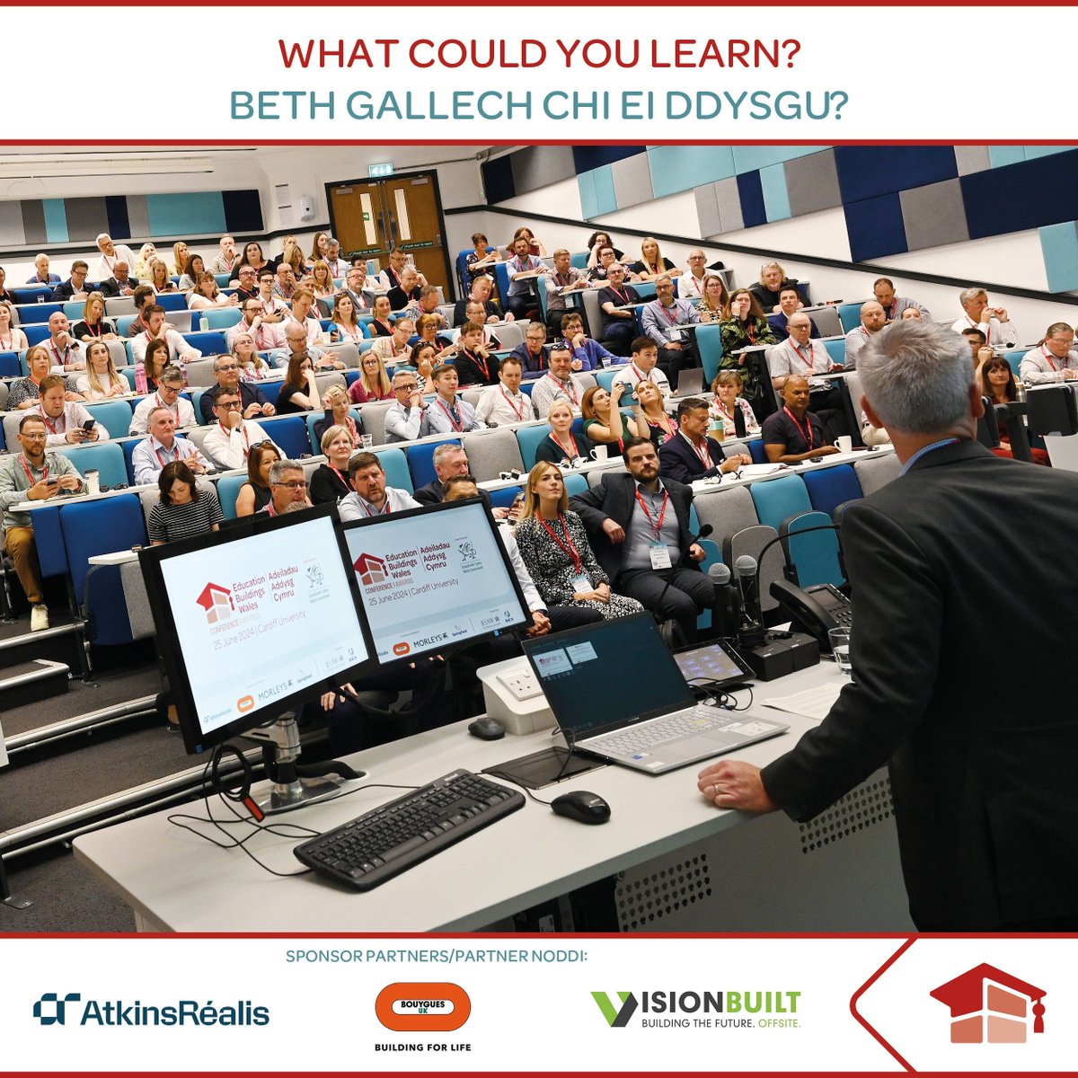 What could you learn? | Beth gallech chi ei ddysgu? 🎓

👉 Book your place: educationbuildings.wales/attend 

👉 Archebwch eich lle: educationbuildings.wales/attend/fynychu