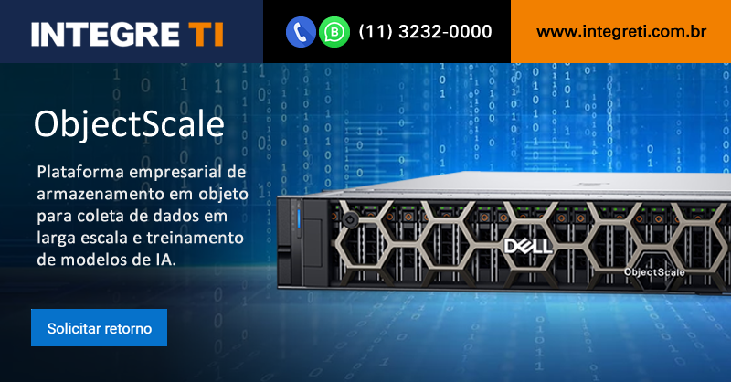 Integre_TI's tweet photo. Experimente escalabilidade, desempenho e eficiência incomparáveis com uma plataforma de armazenamento em objeto de última geração. 

Solicite um contato de um especialista:
https://t.co/JCTUaNd10e

#INTEGRETI #DellTechnologies #Dell #Storage #Armazenamento #IA #AI https://t.co/J0HBosDsek