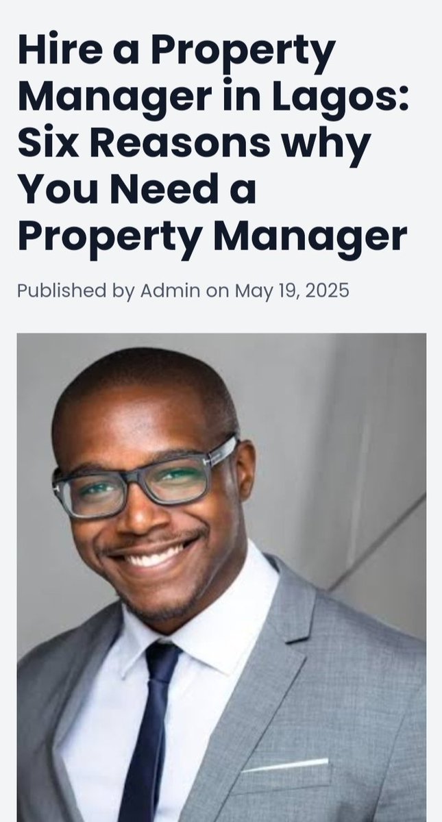 aproglobal's tweet photo. Hire a Property Manager in Lagos https://t.co/r0ydTQbIRR