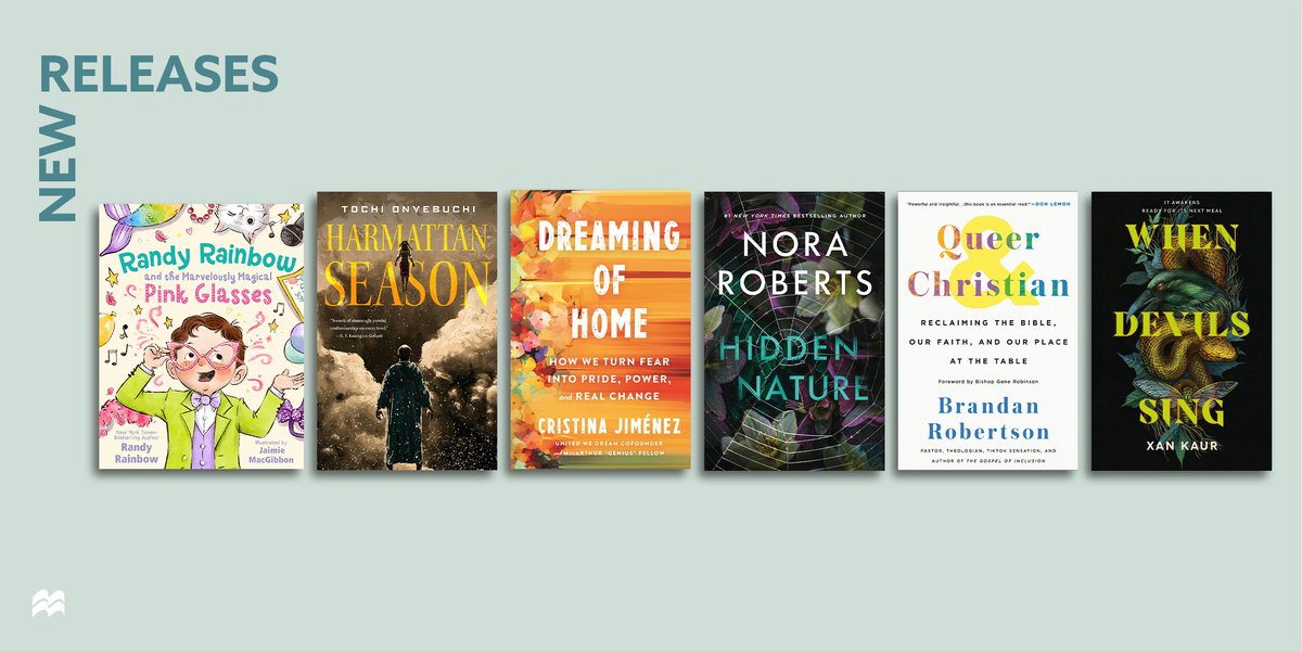 Macmillan Publishers (@macmillanusa) on Twitter photo Discover our captivating #newreleases to add to your #TBR stack by Nora Roberts, <a href="/TochiTrueStory/">Tochi Onyebuchi</a>, <a href="/CrisAlexJimenez/">Cristina Jiménez (she/ella)</a>, <a href="/BrandanJR/">Brandan J. Robertson</a>, <a href="/xankaur/">Xan ਕੌਰ (updates)</a>, and <a href="/RandyRainbow/">Randy Rainbow</a> with illustrator <a href="/JaimieMacG/">Jaimie MacGibbon 🎨</a>! 📚✨ View them all at bit.ly/40tDKSN Discover our captivating #newreleases to add to your #TBR stack by Nora Roberts, <a href="/TochiTrueStory/">Tochi Onyebuchi</a>, <a href="/CrisAlexJimenez/">Cristina Jiménez (she/ella)</a>, <a href="/BrandanJR/">Brandan J. Robertson</a>, <a href="/xankaur/">Xan ਕੌਰ (updates)</a>, and <a href="/RandyRainbow/">Randy Rainbow</a> with illustrator <a href="/JaimieMacG/">Jaimie MacGibbon 🎨</a>! 📚✨ View them all at bit.ly/40tDKSN