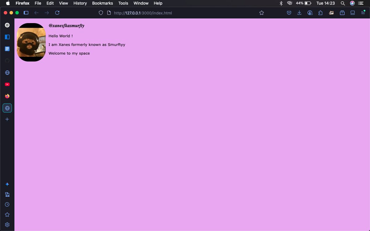 Xanes_007's tweet image. Learning the basics of HTML and CSS  
Let’s blitz this ..! 
#learningwebdev